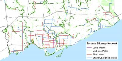 Toronto-bike-Karte