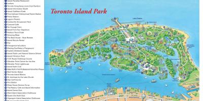 Karte von Toronto island