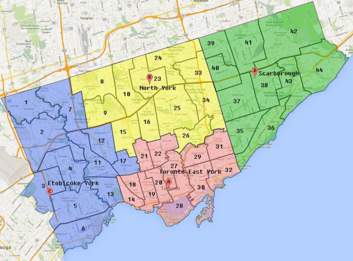 Stadt Toronto zoning map - Toronto zoning map (Kanada)