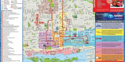 Karte von Toronto-hop-on-hop-off-bus-tour
